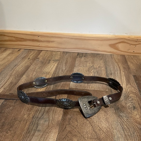 Another line inc western boho cowgirl rodeo antiqued medallion brown belt buckle - Picture 3 of 6